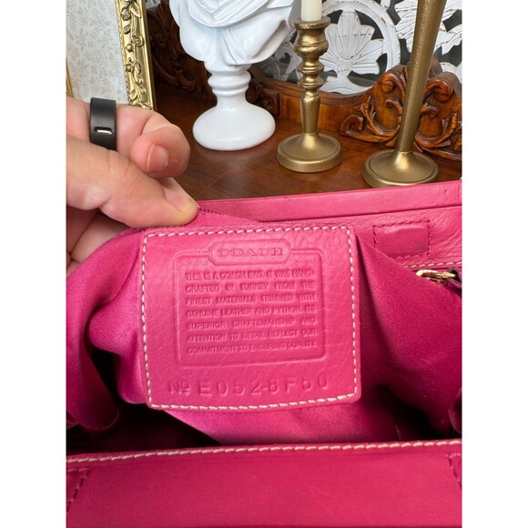 COACH 8F50 Signature Embossed Pink Python Print Satchel RARE, RETIRED, HTF - Picture 2 of 14